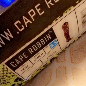 Cape Robbin Animal Print Thigh High Boots 8.5